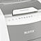 LEITZ Aktenvernichter IQ Autofeed Office 300, vollautomatisch, 2 x 15 mm Mikropartikelschnitt, P-5, 60 l, Schnittleistung: 8-300 Blatt mit Lenkrollen, weiß