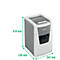 Leitz Aktenvernichter IQ Autofeed Office Pro 150, Vollautomatik, Mikropartikelschnitt 2 x 15 mm, P-5, 44 l, 6-150 Blatt Schnittleistung, weiß