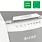 LEITZ Aktenvernichter IQ Autofeed Small Office 100, vollautomatisch, 2 x 15 mm Mikropartikelschnitt, P-5, 34 l, 6-100 Blatt Schneidkapazität, weiß