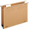 Beige hanging file with black metal hangers. Printed numbers and labels. The Leitz logo is visible.