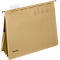 Leitz Alpha® hangmap met 4 kleefstrips en 3 vakken, A4, natuurbruin