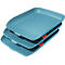 Leitz® Bac à courrier Cosy, lot de 3, pour documents A4, empilable, bleu