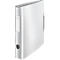 White binder with gray accents and LEITZ lettering.