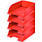 LEITZ®brievenbak Plus Jumbo 5233, rood, 4 stuks