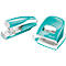 LEITZ® Bürolocher + Tischheftgerät Wow SET, metallic-eisblau