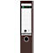 LEITZ® Carpeta 1080, DIN A4, ancho de lomo 80 mm, agujero de agarre, etiqueta de lomo pegada, cartón duro, 20 unidades, marrón