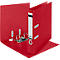LEITZ® Classeur Recycle, A4, largeur dos 50 mm, mécanisme à levier 180°, étiquette dos &amp; trou de préhension, 100 % recyclable, rouge