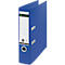 LEITZ® Classeur Recycle, DIN A4, Largeur de dos 80 mm, Mécanisme à levier 180°, Étiquette de dos &amp; Trou de poignée, 100 % recyclable, bleu
