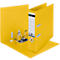 LEITZ® Classeur Recycle, DIN A4, Largeur de dos 80 mm, Mécanisme à levier 180°, Étiquette de dos &amp; Trou de poignée, 100 % recyclable, jaune