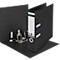 LEITZ® Classeur Recycle, DIN A4, Largeur de dos 80 mm, Mécanisme à levier 180°, Étiquette de dos &amp; Trou de poignée, 100 % recyclable, noir
