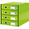 LEITZ® Click + Store, 4 Schubladen, flach, grün