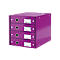 LEITZ® Click + Store, 4 Schubladen, flach, violett