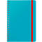 Leitz Cosy college notebook, DIN B5, vierkant, spiraalgebonden, 100 g/m² papier, 80 vel, blauw