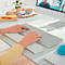 Leitz Cosy polssteun, voor toetsenborden, ergonomisch, verstelbaar, met schuimstof bekleed, B 71 x D 437 x H 22 mm, grijs