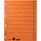 An orange punched document folder with horizontal black lines and numbers from 1 to 0.
