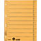 Yellow file folder with holes, horizontal lines and numbers for subdivision.