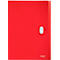 Leitz® Dokumentenmappe Recycle, A4, bis 250 Blatt, 5 Fächer & Ablagefach, blickdicht, 100 % recycelbar, Blauer Engel, Kunststoff, rot