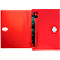 Leitz® Dokumentenmappe Recycle, A4, bis 250 Blatt, 5 Fächer & Ablagefach, blickdicht, 100 % recycelbar, Blauer Engel, Kunststoff, rot