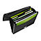 Leitz® Dokumentenmappe Recycle, A4, bis 250 Blatt, 5 Fächer & Ablagefach, blickdicht, 100 % recycelbar, Blauer Engel, Kunststoff, schwarz