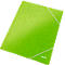 LEITZ® Eckspannmappe WOW, DIN A4, 3 Schutzklappen, grün