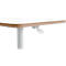 LEITZ Ergo Compact bureau, rechthoekig, in hoogte verstelbaar met gasveer, T-voet, met wielen, B 800 x D 600 x H 750-1140 mm, wit/wit