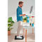 Leitz Ergo Cosy antivermoeidheidsmat, voor sta- of zitwerkplek, compact, draagbaar, B 457 x D 560 x H 20 mm, schuim, donkergrijs