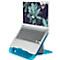 Leitz Ergo Cosy laptopstandaard, voor laptops van 13" tot 17", in hoogte verstelbaar, inklapbaar, B 312 x D 247 x H 50 mm, blauw