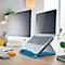 Leitz Ergo Cosy laptopstandaard, voor laptops van 13" tot 17", in hoogte verstelbaar, inklapbaar, B 312 x D 247 x H 50 mm, blauw