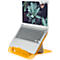 Leitz Ergo Cosy laptopstandaard, voor laptops van 13' tot 17', in hoogte verstelbaar, inklapbaar, B 312 x D 247 x H 50 mm, geel