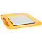 Leitz Ergo Cosy laptopstandaard, voor laptops van 13' tot 17', in hoogte verstelbaar, inklapbaar, B 312 x D 247 x H 50 mm, geel