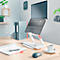 Leitz Ergo Laptop Stand 6424-00-89, pour 1 Laptop/Macbook 13-15', ergonomique, pliable, réglable en hauteur et en angle, PCR, blanc