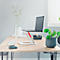 Leitz Ergo Laptop Stand 6424-00-89, pour 1 Laptop/Macbook 13-15', ergonomique, pliable, réglable en hauteur et en angle, PCR, blanc