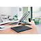 Leitz Ergo Laptopständer 6346-00-89, für 1 Laptop/Tablet 10-17', ergonomisch, ultraflach, zusammenklappbar, höhenverstellbar, Aluminium, dunkelgrau
