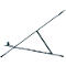 Leitz Ergo Laptopständer 6346-00-89, für 1 Laptop/Tablet 10-17', ergonomisch, ultraflach, zusammenklappbar, höhenverstellbar, Aluminium, dunkelgrau