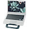 Leitz Ergo laptopstandaard 6346-00-89, voor 1 laptop/tablet 10-17', ergonomisch, ultraplat, inklapbaar, in hoogte verstelbaar, aluminium, donkergrijs