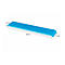 LEITZ® Ergo WOW polssteun voor toetsenborden, ergonomisch, 2-staps hoogteverstelbaar, L 437 x B 71 x H 21 mm, wit/blauw