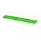 Long, rectangular object, green with white border.
