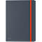 Leitz® hoekbandmap Cosy, A4, tot 150 vel, 3 kleppen &amp; binnenzak, elastische band sluiting, polypropyleen, grijs