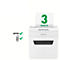 Leitz IQ 3M Protect Premium Aktenvernichter P5, Mikroschnitt 2 x 15 mm, 10 l, 3 Blatt Schnittleistung, Anti-Papierstau-Technologie, weiß