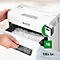 Leitz IQ 6X Protect Premium papiervernietiger P4, deeltjes 4 x 40 mm, 10 l, 6 vel snijcapaciteit, anti-papierstoringstechnologie, wit