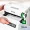 Leitz IQ 6X Protect Premium papiervernietiger, partikelsnede 4 x 40 mm, P-4, 10 l, snijcapaciteit 6 vel, wit