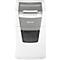 A white paper shredder with grey elements. The Leitz lettering and the word "Automatic" are visible.