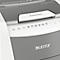 Leitz IQ Autofeed Office 300 papiervernietiger P4, volledig automatisch, deeltjes snijden 4 x 30 mm, 60 lr, 300 vel snijcapaciteit, met rollen, wit