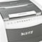 Leitz IQ Autofeed Office Pro 600 papiervernietiger P5, volautomatisch, micro cut 2 x 15 mm, 110 l, snijcapaciteit 600 vel, met rollen, wit