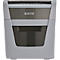 A gray paper shredder from the Leitz brand, framed with white. The Leitz logo is on the dark front.