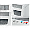 Leitz IQ Home Office Slim Aktenvernichter P4, Partikelschnitt 4 x 28 mm, 23 l, 10 Blatt Schnittleistung, Anti-Papierstau-Technologie, weiß