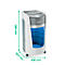 Leitz IQ OptiMax Office Aktenvernichter, Mikropartikelschnitt 2 x 15 mm, P-5, 35 l, 10 Blatt Schnittleistung, Rotationstechnologie, mit Rollen, weiß