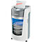 Leitz IQ OptiMax Office Aktenvernichter, Mikropartikelschnitt 2 x 15 mm, P-5, 35 l, 10 Blatt Schnittleistung, Rotationstechnologie, mit Rollen, weiß