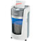 Leitz IQ OptiMax Office papiervernietiger, microdeeltjes snede 2 x 15 mm, P-5, 35 l, 10 vel snijcapaciteit, rotatie technologie, met rollen, wit