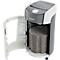 Leitz IQ OptiMax Office papiervernietiger, microdeeltjes snede 2 x 15 mm, P-5, 35 l, 10 vel snijcapaciteit, rotatie technologie, met rollen, wit